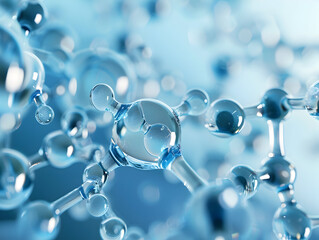 Abstract Structure Background of Molecule Or Atom, molecular structure, structural chemical formula with atoms