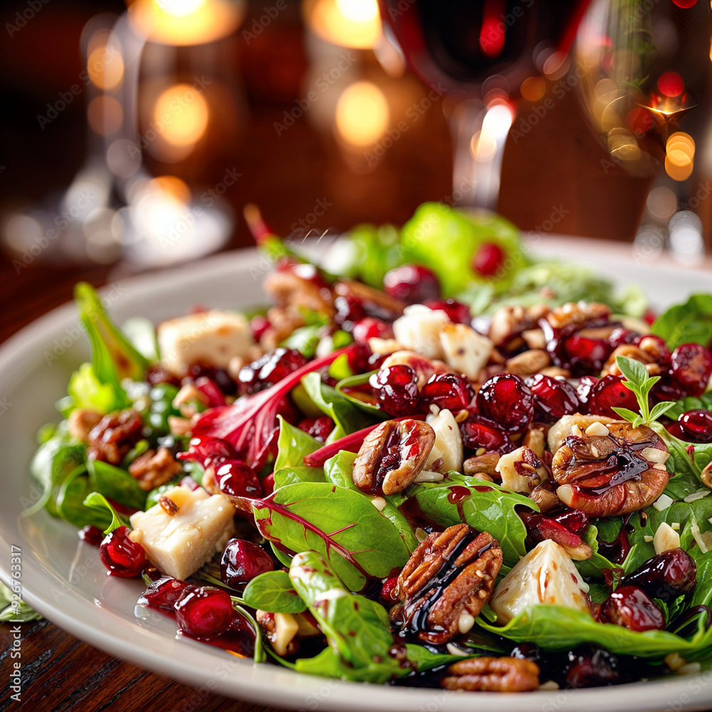 Wall mural Cranberry, Goat Cheese, and Pecan Salad