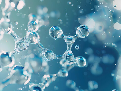 Abstract Structure Background of Molecule Or Atom, molecular structure, structural chemical formula with atoms