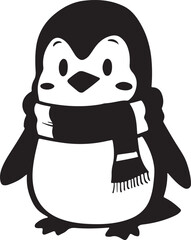 Stylish Charming  Penguin Art & Illustration