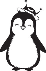 Stylish Penguin Art & Illustration