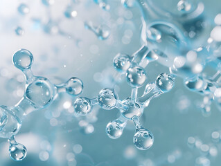 Abstract Structure Background of Molecule Or Atom, molecular structure, structural chemical formula with atoms