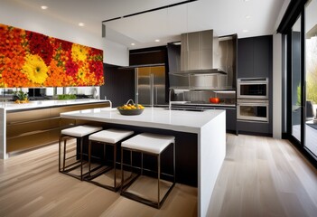 innovative culinary creations showcased contemporary kitchen environment modern design elements unique presentation techniques, artistry, aesthetics