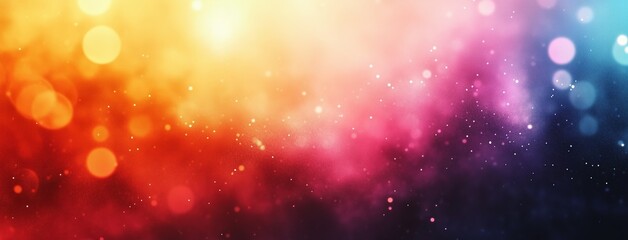 Abstract Colorful Background with Glowing Lights