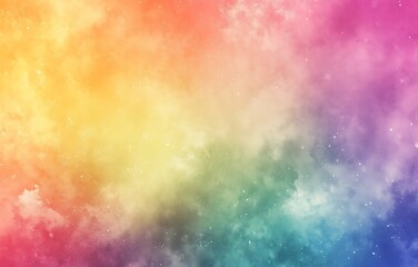 Abstract Colorful Sky with Stars