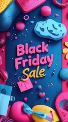 Naklejka premium Exciting Black Friday Sale Event: Unbeatable Discounts and Offers - Shop Now!