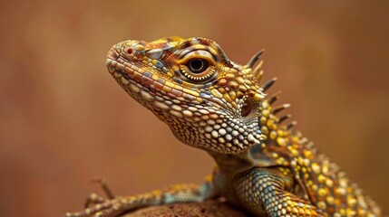 Fototapeta premium Portrait of a Iguana Lizard, western Cape, South Africa