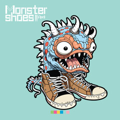Monster shoe Illustration
