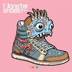 Monster shoe Illustration