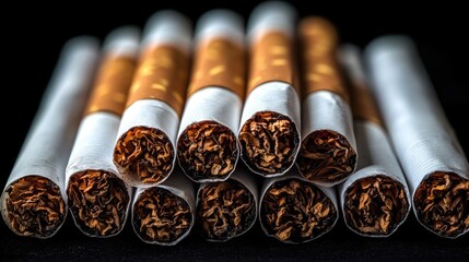 Tobacco Cigarettes Resting on a Desk