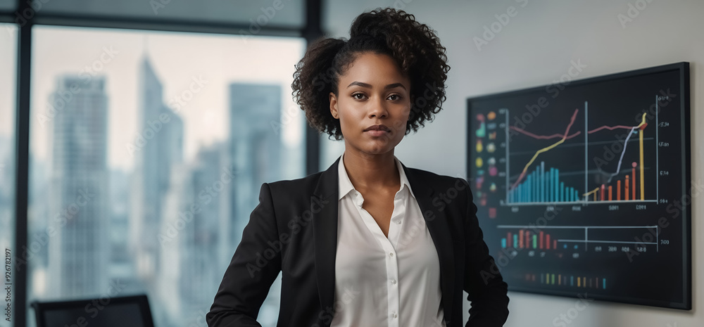 Wall mural professional businesswoman in office