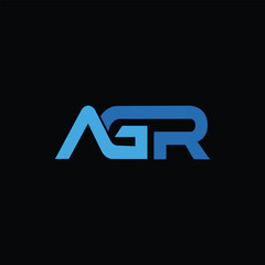 AGR letters logo design vector template © khairulography
