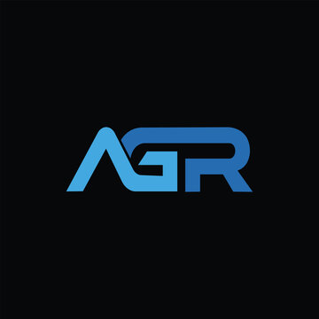 AGR letters logo design vector template