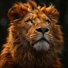 portrait of a lion