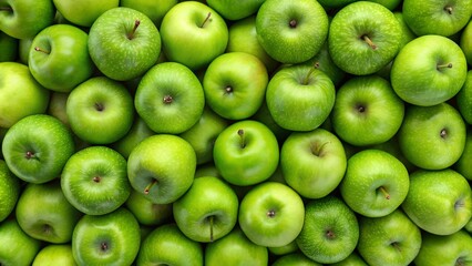 Texture of green apples