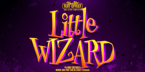 Wizard editable text effect, customizable horror and magic 3d font style © LetsSmile