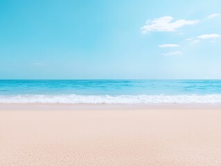 Obraz premium Serene Beach Scene with Ocean Wonders