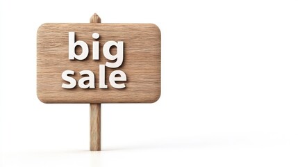 Big Sale Sign on Desk
