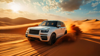 Performance SUV in Sand Dunes
