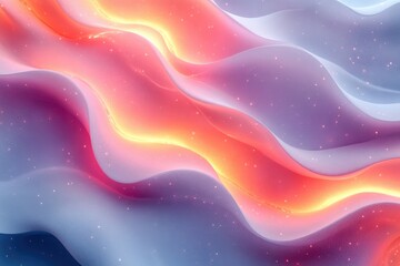 Abstract Background with Flowing Colors and Glimmering Lights