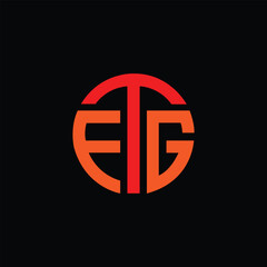 FTG Letter Initial Logo Design Template Vector Illustration