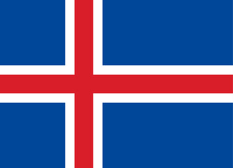 Fototapeta premium Flag of Iceland