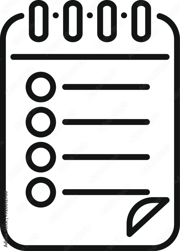 Poster notepad with check marks representing completed tasks, symbolizing productivity and organization