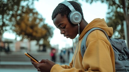 Fototapeta premium Urban Life - Earbuds