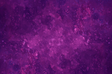Abstract purple background with colorful splatters watercolor