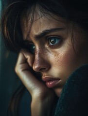 Contemplative Gaze: A Portrait of Serenity