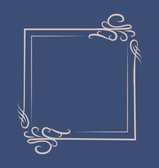 luxury vintage frame background template