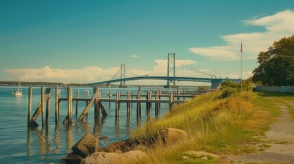 Obraz premium Bridge Over Water