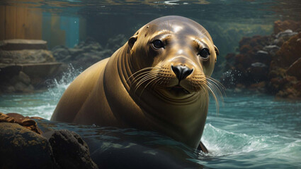 sea lion on the beach