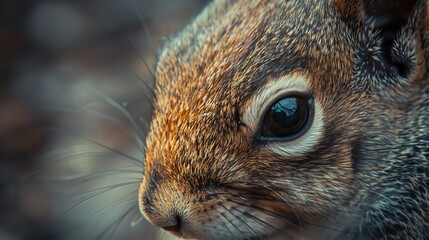 Image of mammal in natural wildlife habitat. Close-up image of a mammal.