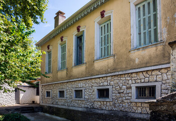 Fototapeta premium Architecture in the little island of lake Pamvotida, Ioannina, Greece