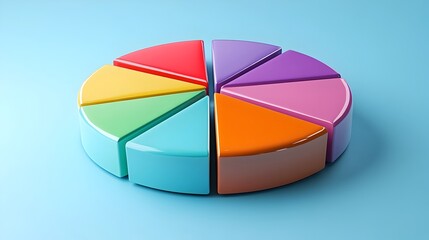 Obraz premium Detailed Pie Chart Breakdown of Graphic Income by Product Categories
