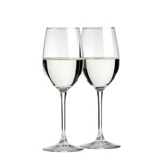 Fototapeta premium Two Glasses of White Wine