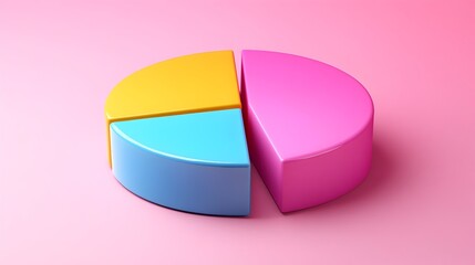 Obraz premium Doughnut Chart Representing Income Split by Product Line Infographic