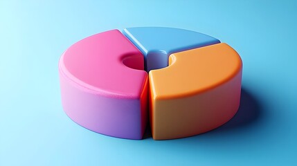 Colorful Doughnut Chart Visualizing Product Line Income Split