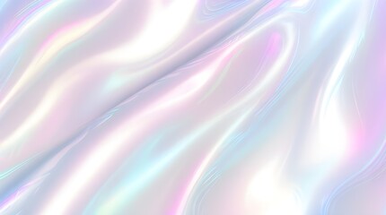 Holographic background seamless trendy iridescent light foil texture. Soft holographic pastel unicorn marble background pattern. Modern pearlescent blurry abstract swirl illustration.	
