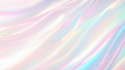 Holographic background seamless trendy iridescent light foil texture. Soft holographic pastel unicorn marble background pattern. Modern pearlescent blurry abstract swirl illustration.	
