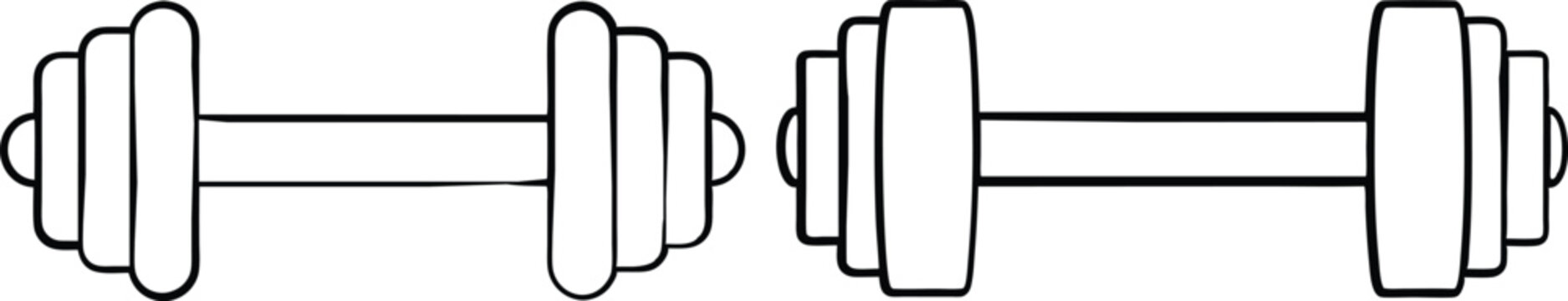 recommend clip art: dumbbell icon silhouette vector illustration 