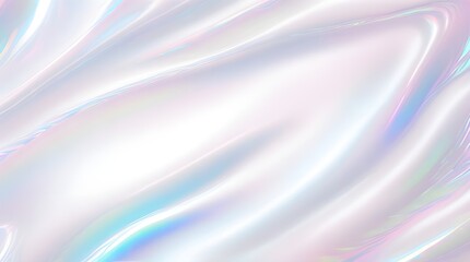 Holographic background seamless trendy iridescent light foil texture. Soft holographic pastel unicorn marble background pattern. Modern pearlescent blurry abstract swirl illustration.	
