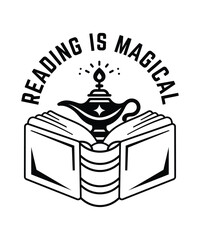 Reading is magical, Reading Lover T-Shirt, Book Lover design, Gift shirt