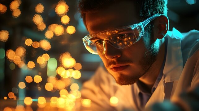 3D Rendered Scientist Recording Precursor s Interaction with Compounds in Laboratory