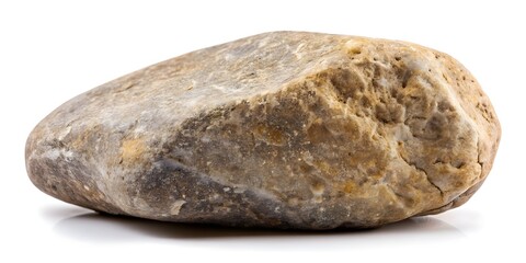 Fototapeta premium Stone rock object in isolated background with natural texture, stone, rock, object, isolated, background, nature, texture, solid