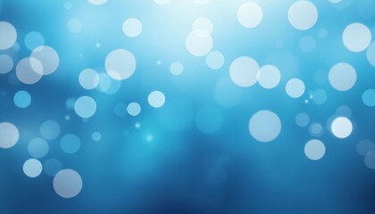 Abstract Blue Defocused particle bokeh background_2 Generative AI