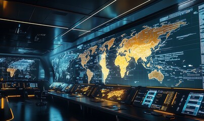 High-Tech International Shipping Hub with Automated Sorting and Real-Time Tracking