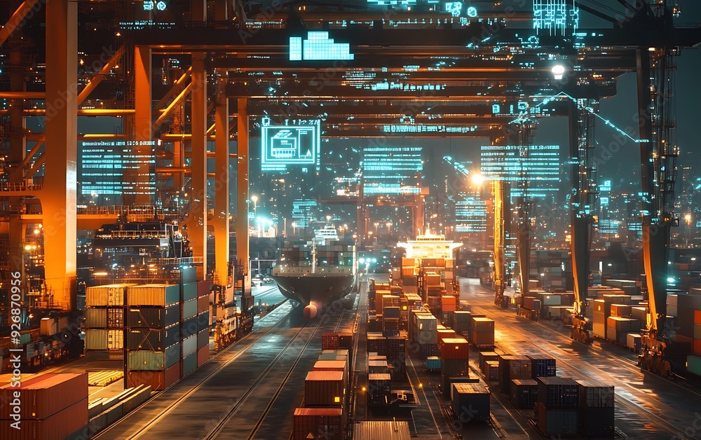 Poster seamless e-commerce and logistics integration with real-time global tracking
