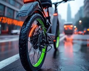 Eco-friendly commuting, vibrant transport, dynamic alternatives, green mobility